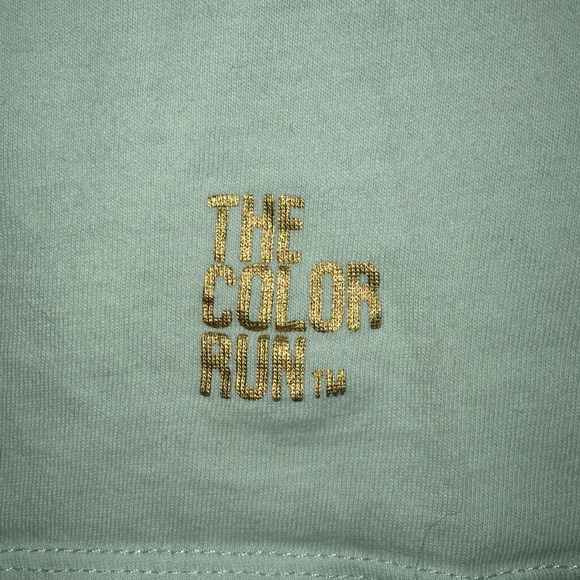 The Color Run 100% Cotton Unicorn Racer Back Tank Top Medium-Mint Green - Picture 3 of 5